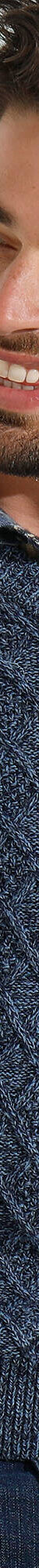 Pull col V maille irlandaise (bleu mouliné) Pull col V maille irlandaise (bleu mouliné)